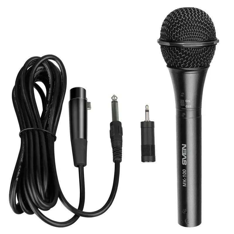 Karaoke Microphone SVEN MK-100, Wired Analog, Black 5