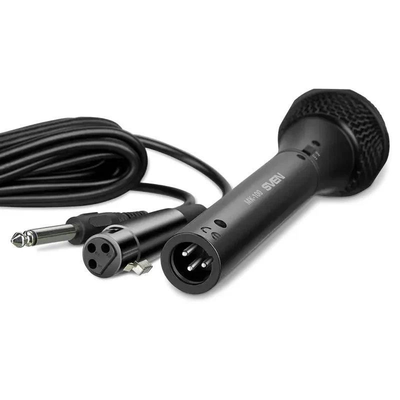 Karaoke Microphone SVEN MK-100, Wired Analog, Black 2