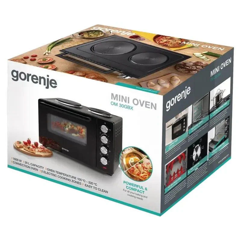 Mini Oven Gorenje OM30GBX, Black 7