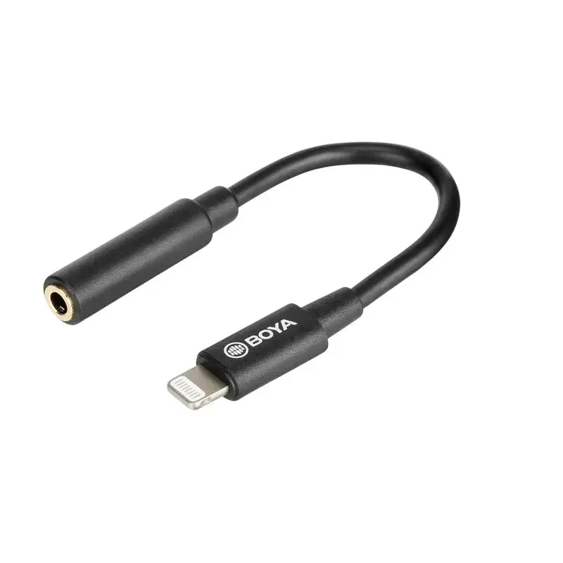 Audio Adapter Boya BY-K3, Lightning - 3.5 mm, 0,06m, Black 2