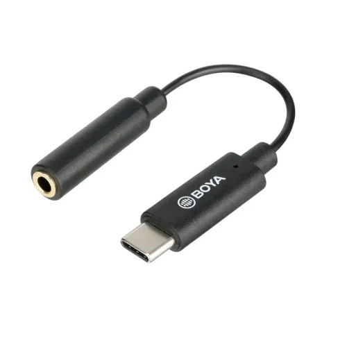 Audio Adapter Boya BY-K4, USB Type-C - 3.5 mm, 0,06m, Black