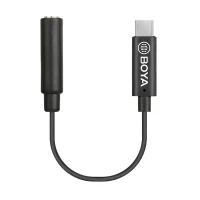 Audio Adapter Boya BY-K4, USB Type-C - 3.5 mm, 0,06m, Black 3