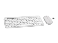 Keyboard & Mouse Kit Logitech Pebble 2 Combo, Wireless, White 5