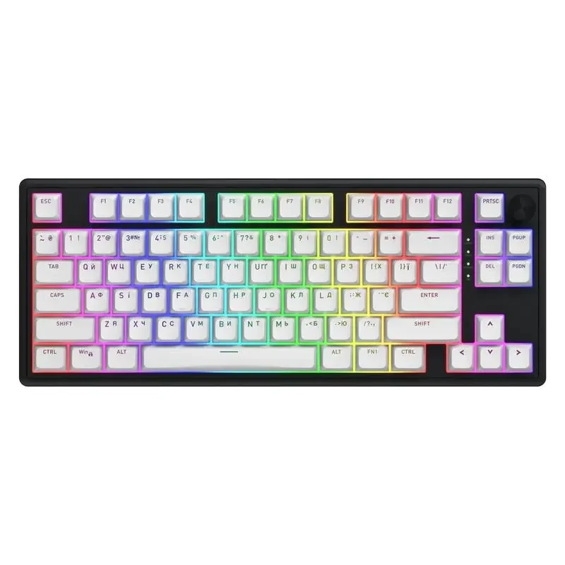 Keyboard HATOR Skyfall 80, Wired / Wireless, Black | White 5