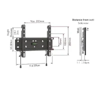 Fixed Wall Mount BARKAN E20, Black 3