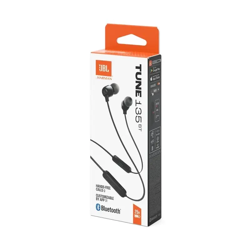 Headphones JBL T135BT, Black 3