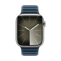 Watch Strap Apple Watch 45mm Magnetic Link, Polyester, Medium, Pacific Blue