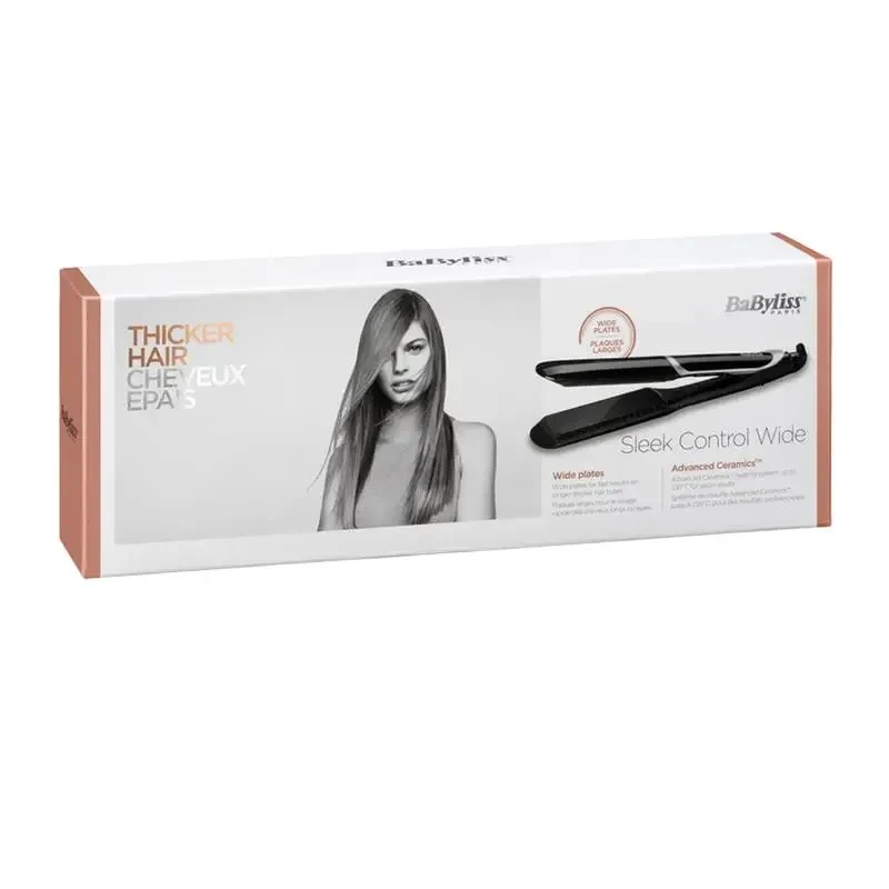 Hair Straightener BaByliss Sleek Control Wide ST397E, Black 5