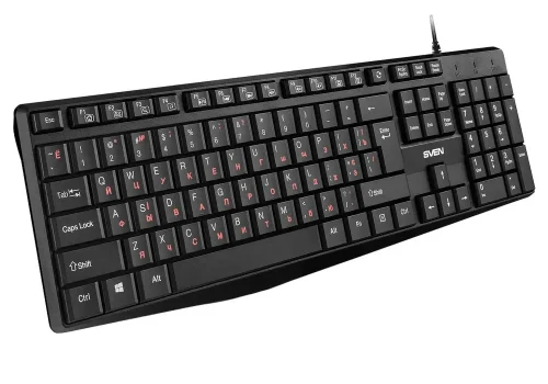 Keyboard SVEN KB-S305, Wired, Black