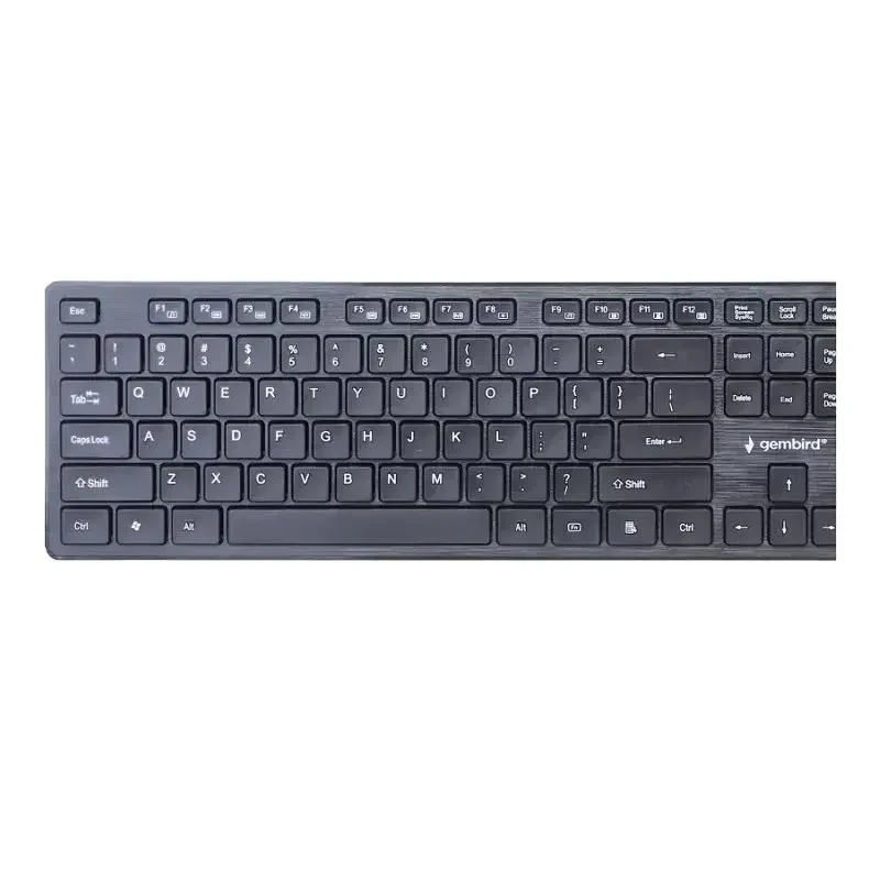 Keyboard & Mouse Kit Gembird KBS-WCH-04-RU, Wireless, Black 2