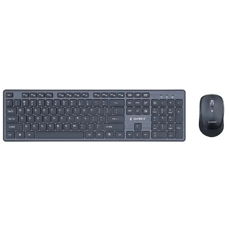 Keyboard & Mouse Kit Gembird KBS-WCH-04-RU, Wireless, Black 3