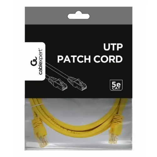 Patch cord Cablexpert PP12-3M/Y, CAT5e UTP, 3m, Yellow