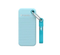 2TB SSD Portabil Verbatim Pocket, Polar Blue with 2 Rubber Sleeves (Black & Polar Blue),1000 MB/s 2