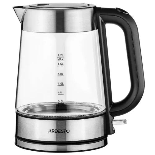 Electric Kettle Ardesto EKL-F200, Stainless Steel | Black