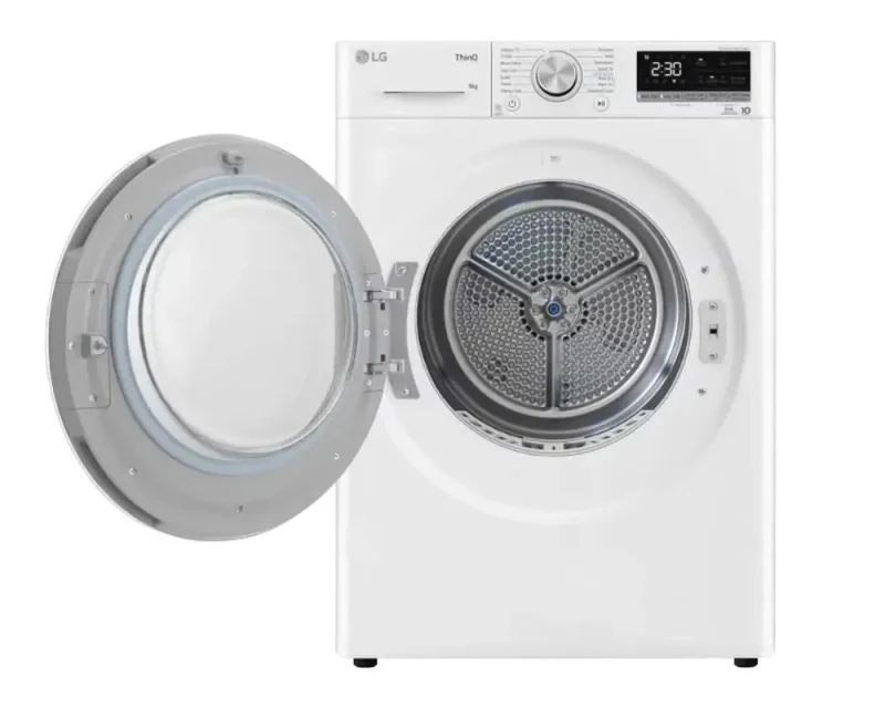 Clothes dryer LG RH90V9AV4N, 9kg, White 2