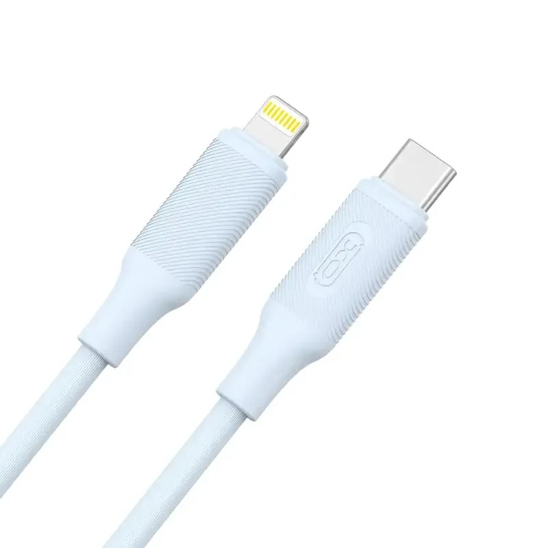 Charge and Sync Cable XO NB-Q265A, USB Type-C/Lightning, 1m, Blue 2