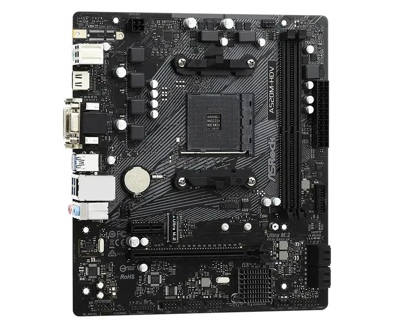 Mainboard ASRock A520M-HDV, AM4, AMD A520, Micro-ATX 2