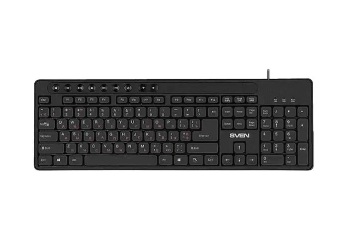 Keyboard SVEN KB-C3060, Wired, Black 3