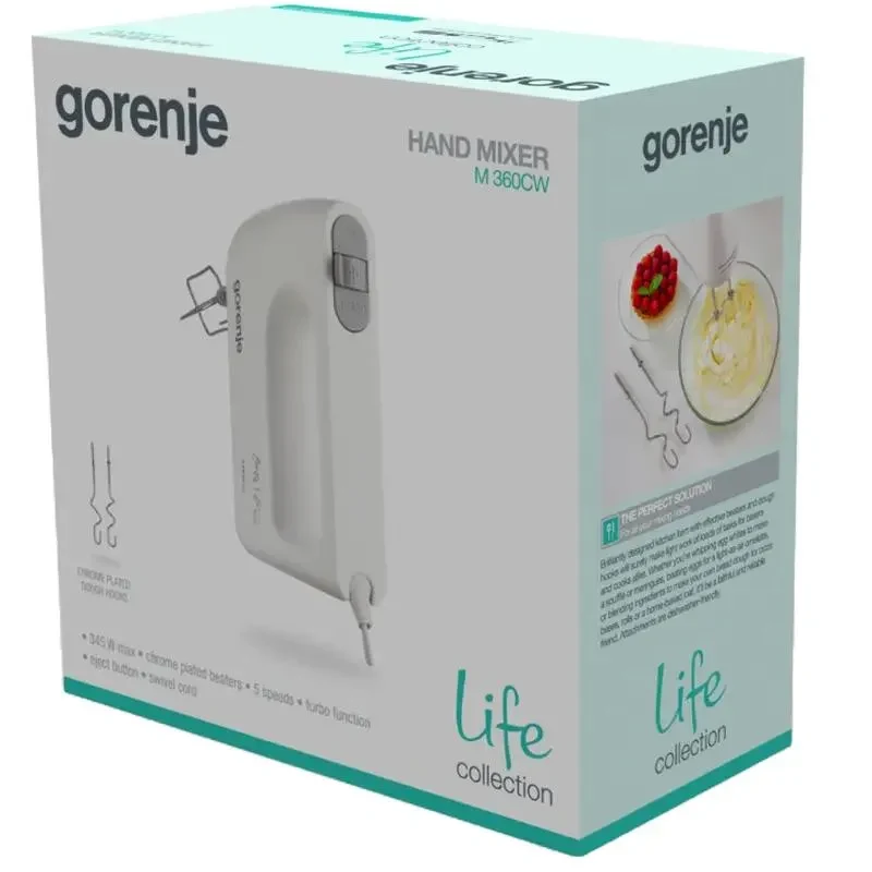 Hand mixer Gorenje M360CW, White 4