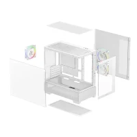 PC Case Deepcool CG380 3F WH, Mini-Tower, w/o PSU, White 5