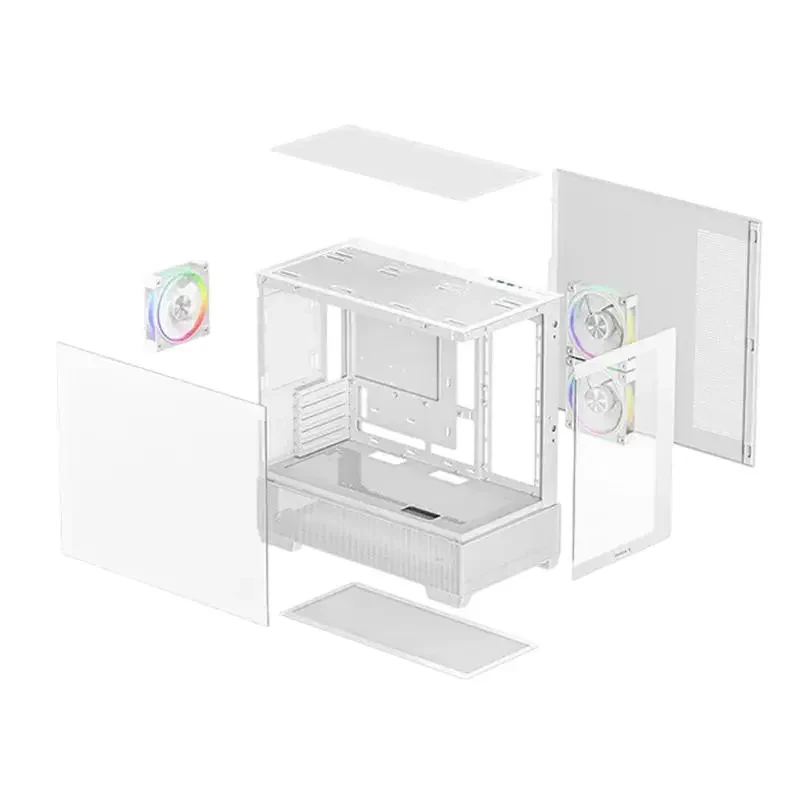 PC Case Deepcool CG380 3F WH, Mini-Tower, w/o PSU, White 5