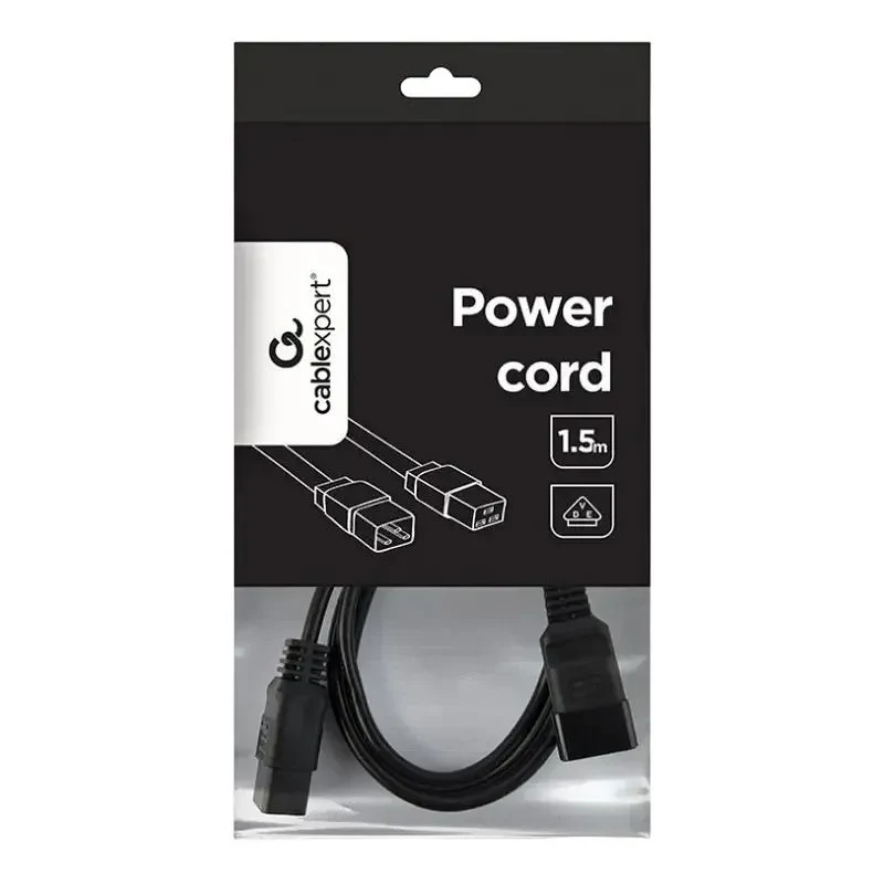 Power Cord Cablexpert PC-189-C19, 1,5m, Black 2