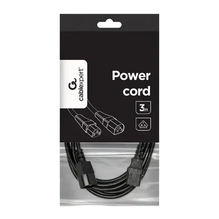 Power Cord Cablexpert PC-189-VDE-3M, 3 m, Black 2
