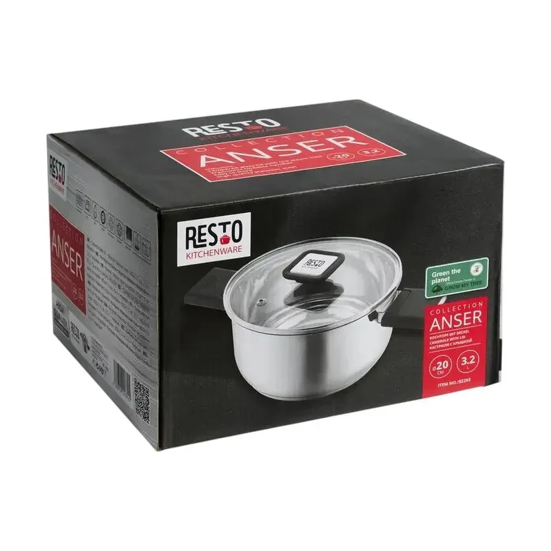 Pot RESTO 92203, 3,2L, Stainless Steel 8