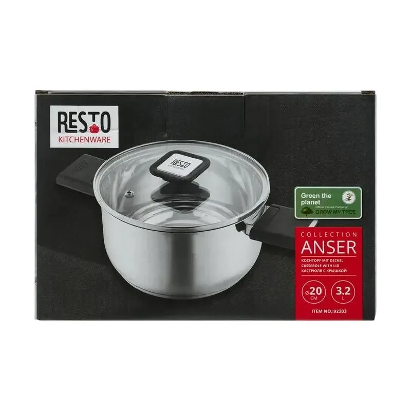 Pot RESTO 92203, 3,2L, Stainless Steel 10