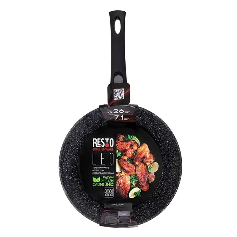 Deep frying pan RESTO 93041, 26cm, Black 3