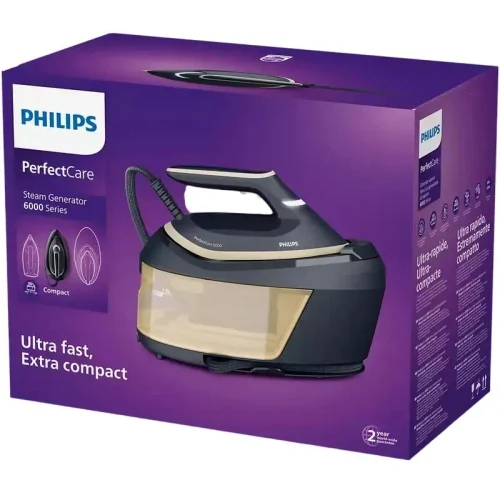 Iron with steam generator Philips PSG6066/20, 2400W, Blue | Gold