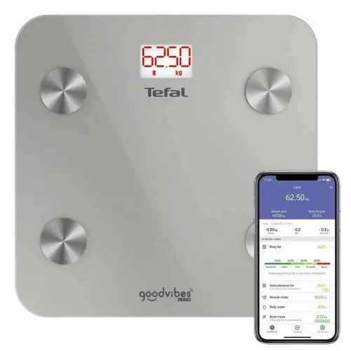 Electronic floor scales Tefal BM9600S1, Silver