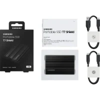 External Portable SSD Samsung Portable SSD T7 Shield, 2 TB, Black (MU-PE2T0S/WW) 4