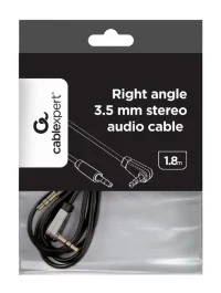 Audio Cable Cablexpert CCAP-444L-6, 3.5mm 3-pin (M) - 3.5mm 3-pin (M), 1,8m, Black 3