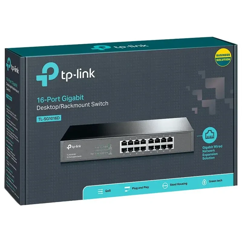 Network switch TP-LINK TL-SG1016D, 16x 10/100/1000 Mbps 4