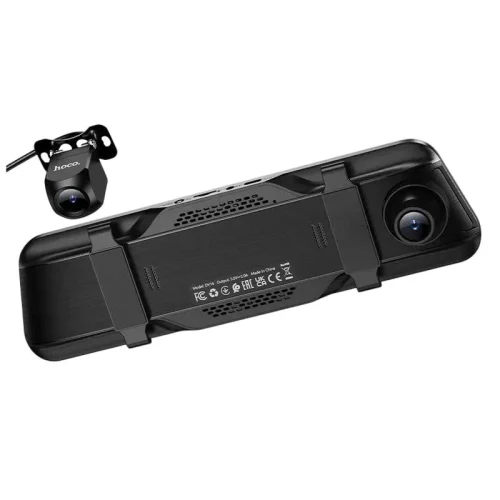 Car Front and Rear Dash Cam Set Hoco DV16, Black