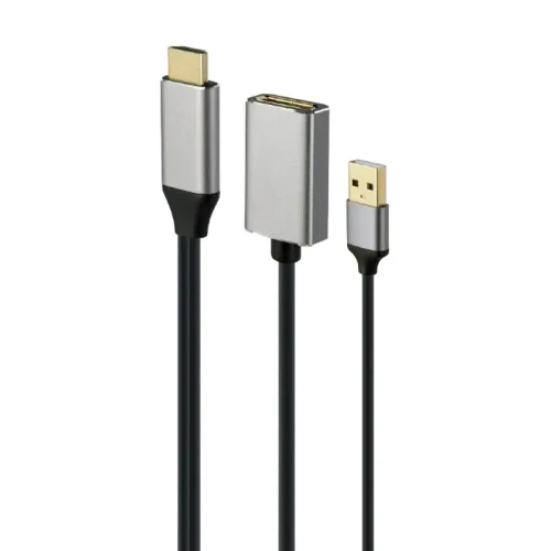 Adapter Cablexpert A-HDMIM-DPF-02, HDMI (M) - DisplayPort (M), 0.1 m, Black