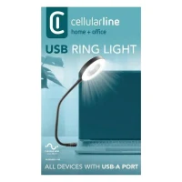 USB Lamp Cellularline LED, Black