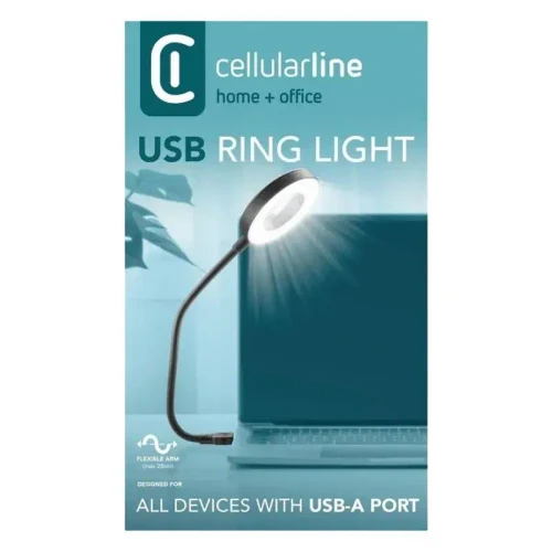 USB Lamp Cellularline LED, Black
