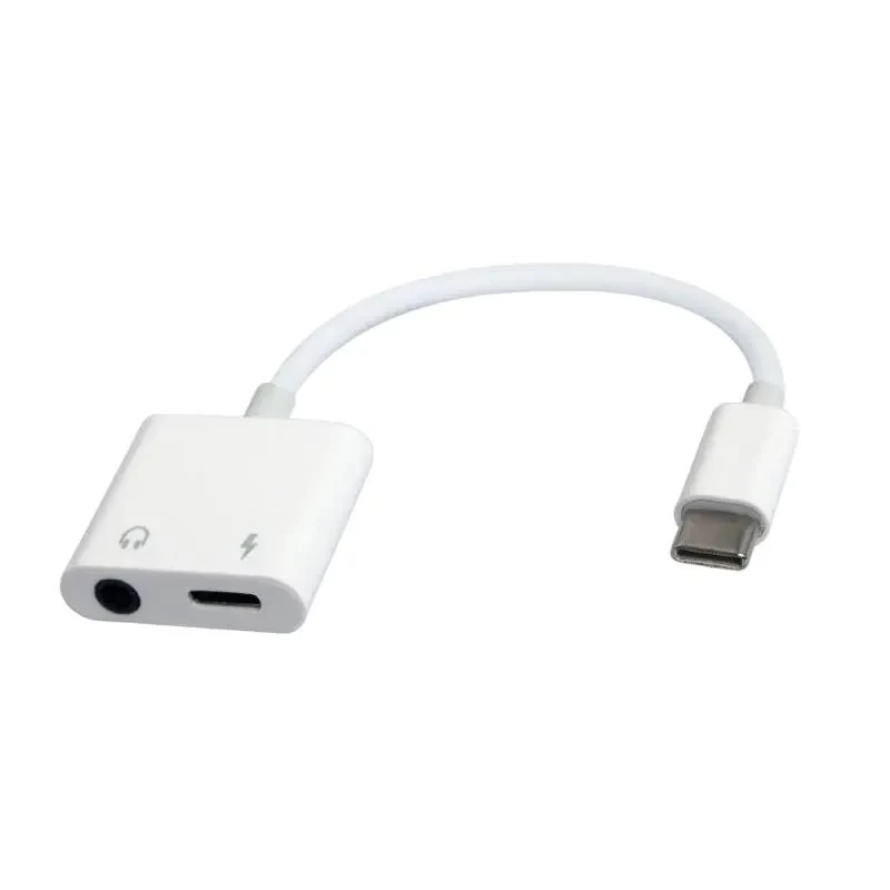 Audio Adapter Cablexpert A-CM-3.5FP-01, USB Type-C (M) - 3.5mm 4-pin (F), 0,01m, White 5