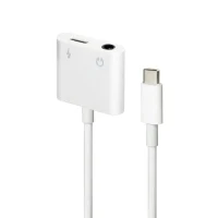 Audio Adapter Cablexpert A-CM-3.5FP-01, USB Type-C (M) - 3.5mm 4-pin (F), 0,01m, White