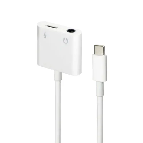 Audio Adapter Cablexpert A-CM-3.5FP-01, USB Type-C (M) - 3.5mm 4-pin (F), 0,01m, White