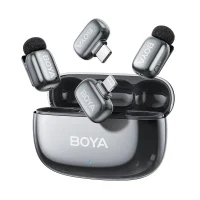 Portable Recording Microphone Boya mini 2-01, Wireless, Grey 4