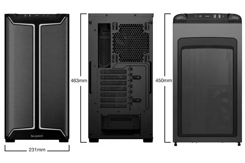 PC Case be quiet! Pure Base 501 DX, Midi-Tower, w/o PSU, Black 6