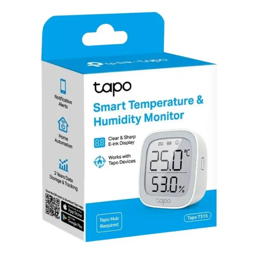 Smart Temperature & Humidity Sensor TP-LINK Tapo T315, White