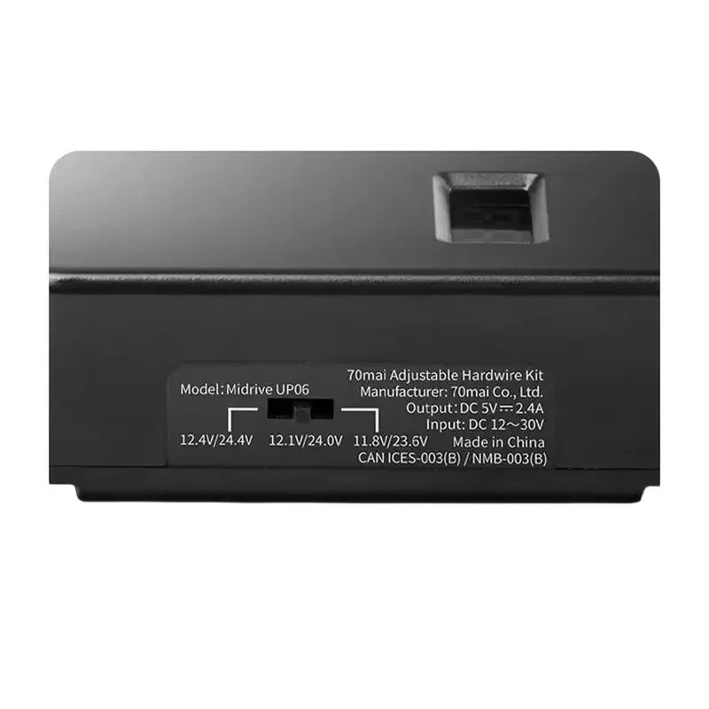  70mai Adjustable Hardwire Kit UP06, Black 2