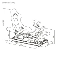 Gaming Chair Lumi LRS08-BS02-KP01, Fabric, Black | Orange