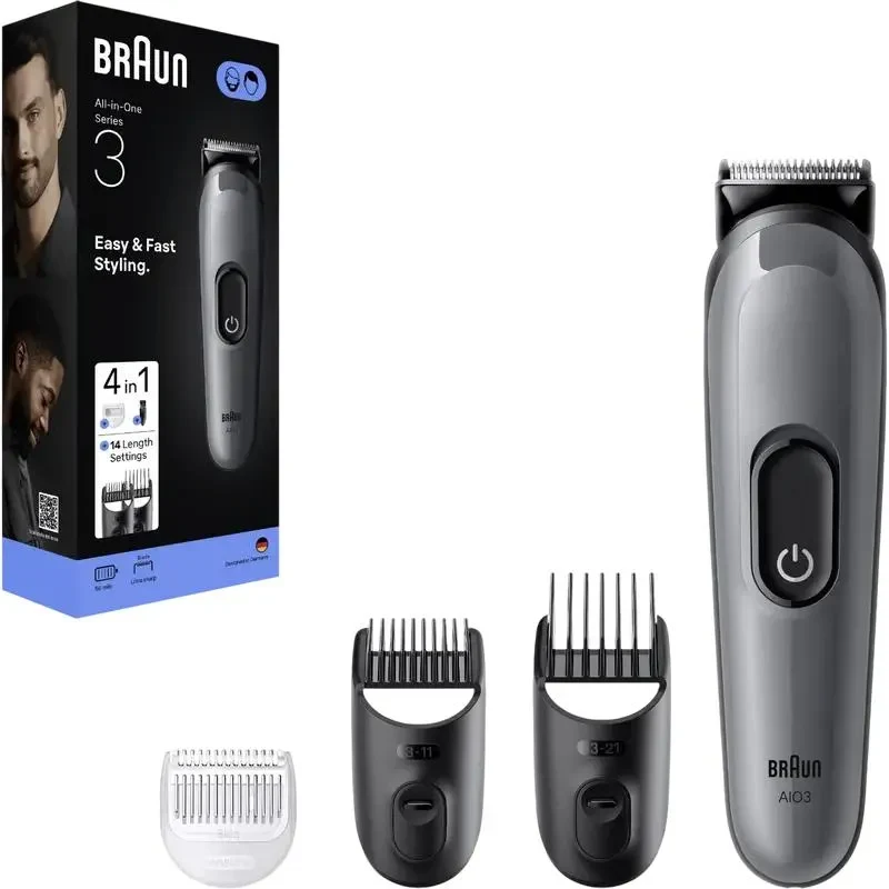 Men's Trimmer Braun AIO3500, Grey 2
