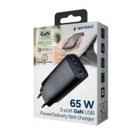 Wall Charger Gembird TA-UC-PDQC65-01-BK, 65W, Black 4