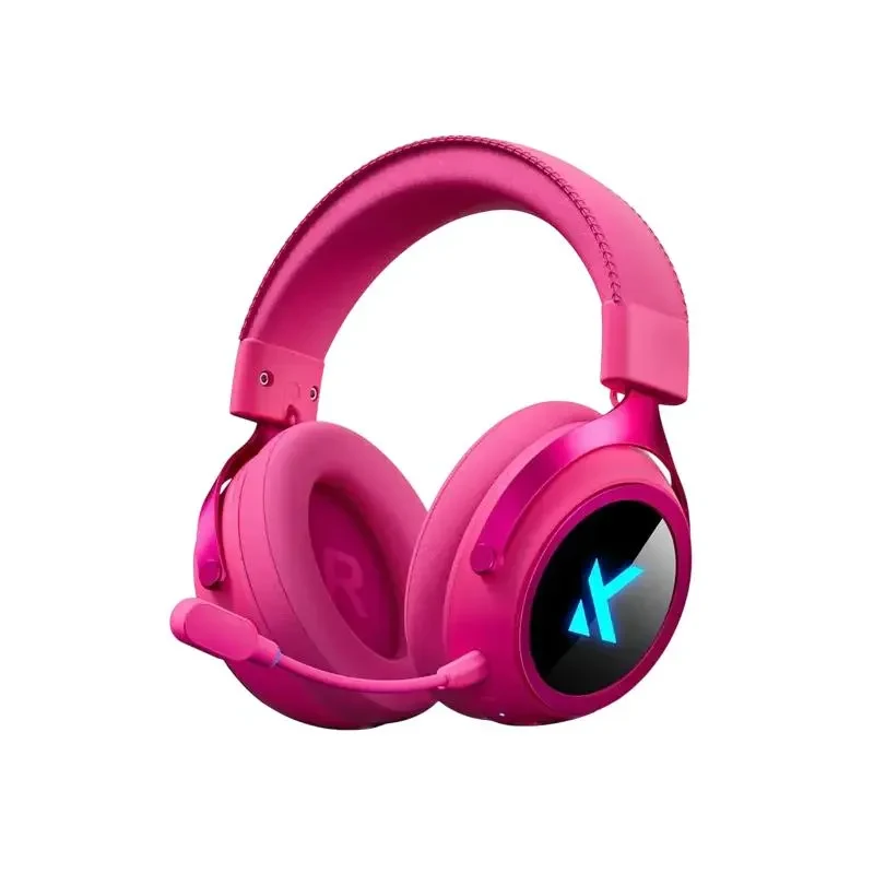 Gaming Headsets MCHOSE X9, Wireless/Wired Analog, Rose Red 2